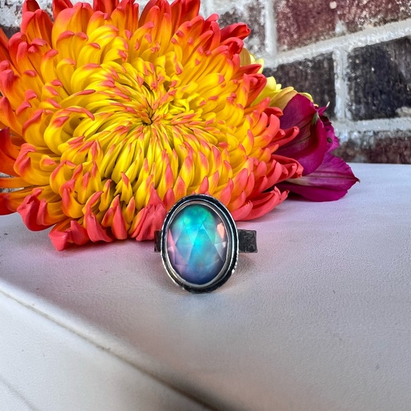 Aurora opal ring - Picture 8 of 10